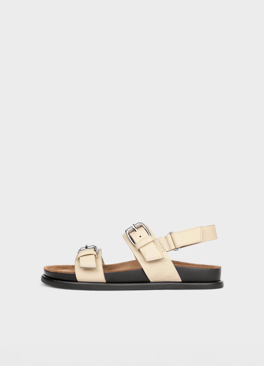 Effie sandaler OFFWHITE LÆDER