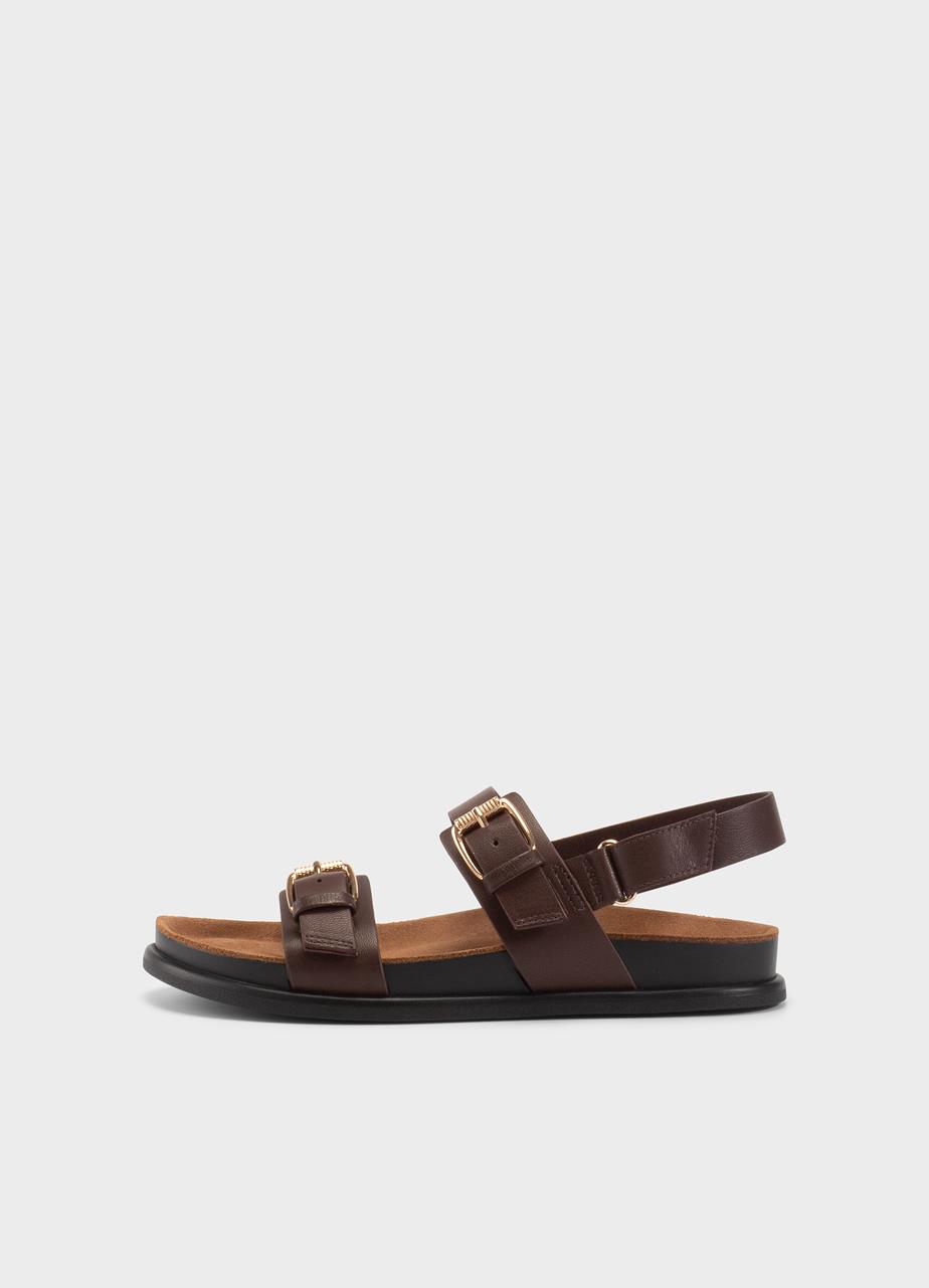 Effie sandals BROWN LEATHER