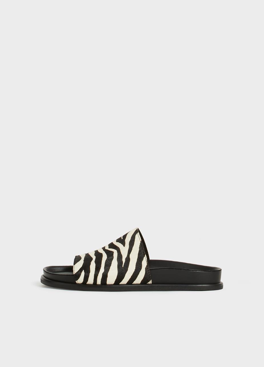 Effie sandaler SORT HAIR-ON-LEATHER