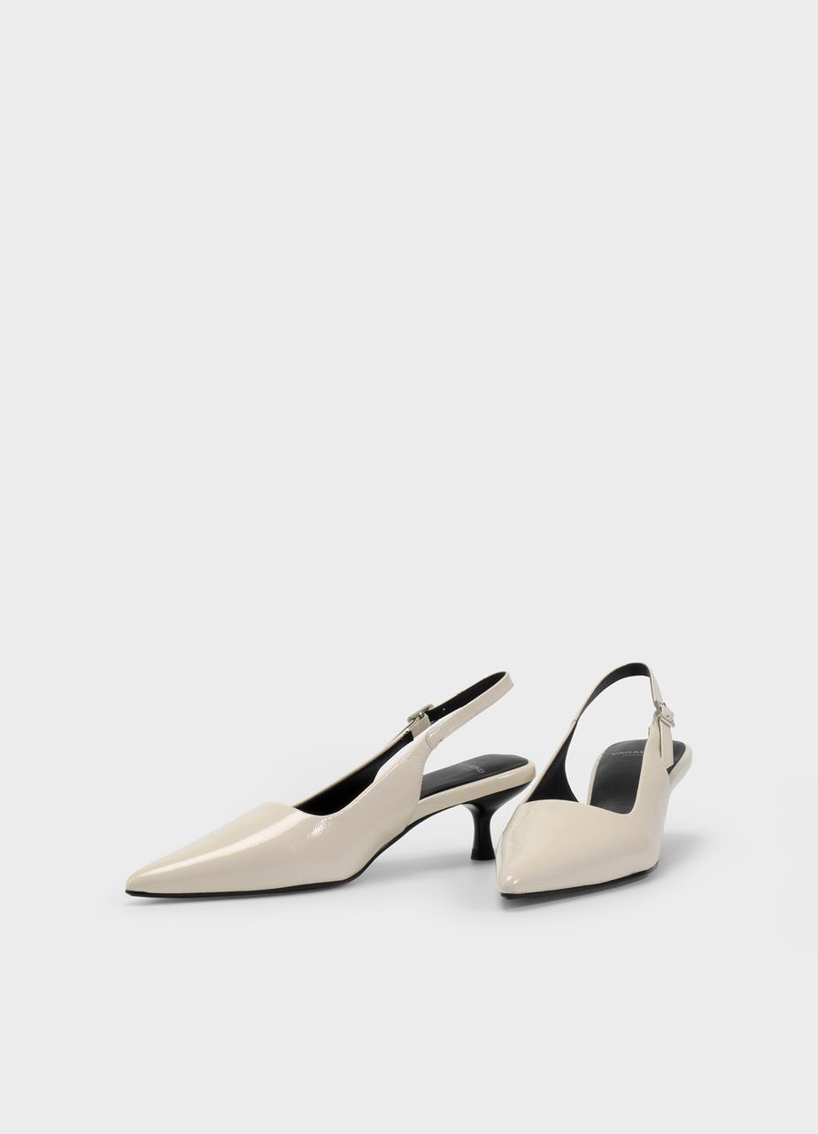 Lykke pumps BEIGE LAKERET LÆDER