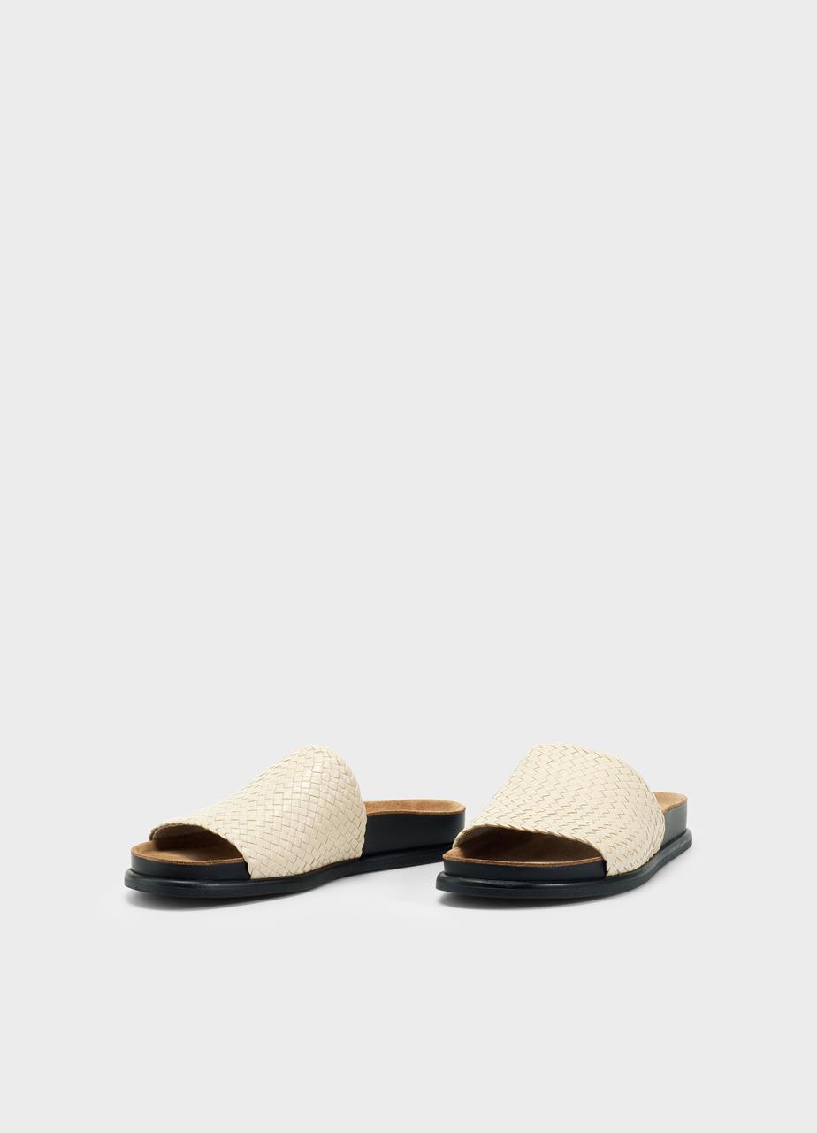 Effie sandals BEIGE PATENT/EMBOSSED