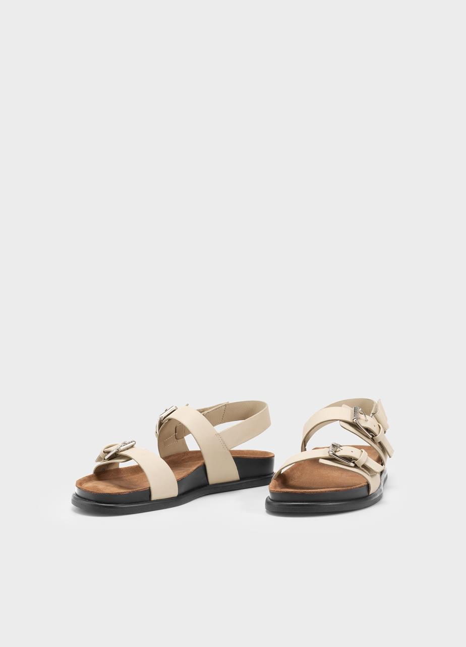 Effie sandaler OFFWHITE LÆDER