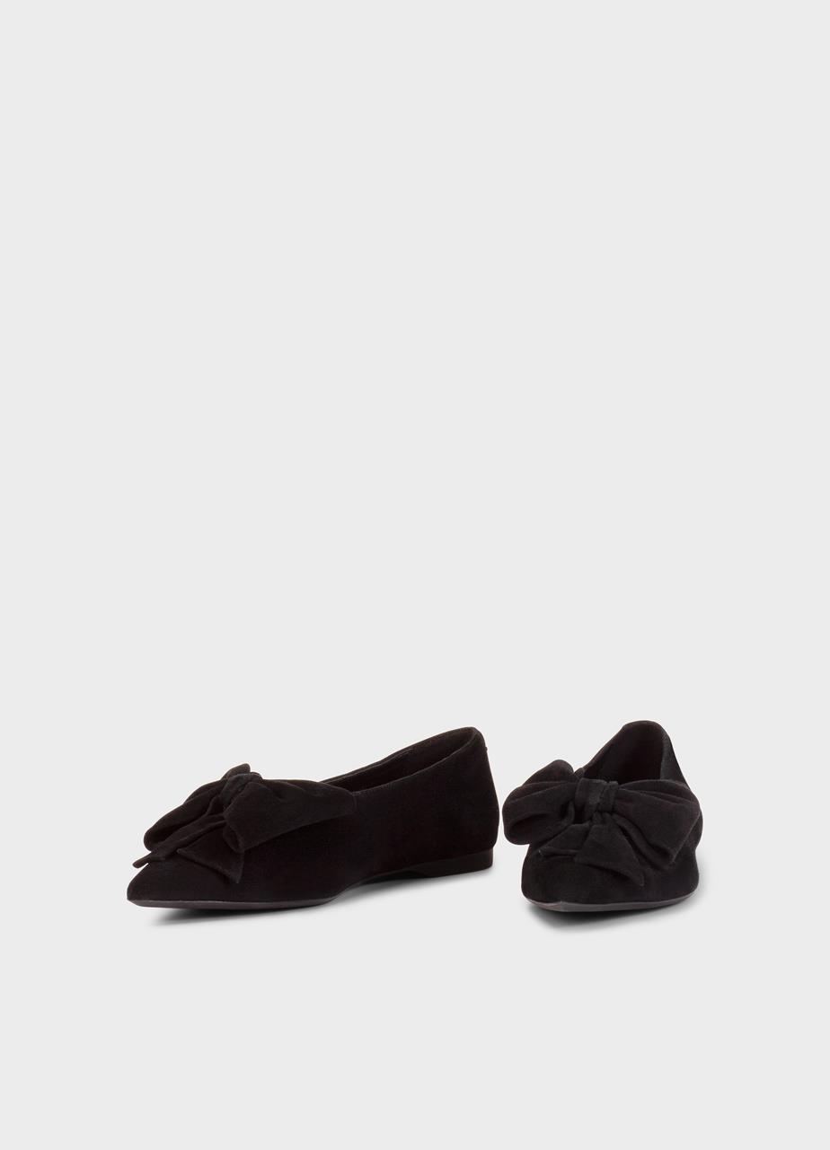 Hermine ballet flats BLACK SUEDE